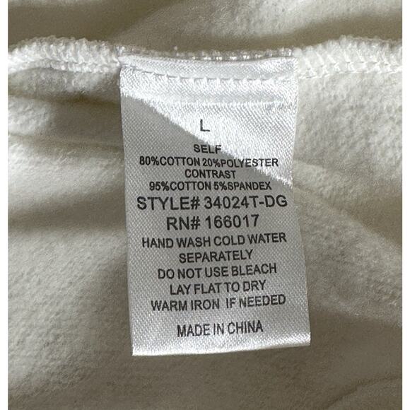 Blue B Howdy Sweatshirt White Pink Sequin Cowboy Hat Western Graphic Size L - Picture 5 of 7